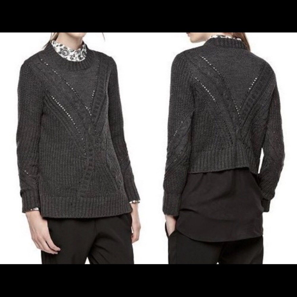 **RE-POSH** Thakoon Design Nation Layered Sweater